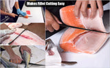 3-in-1 design stainless steel for filleting, boning, and slicing sashimi