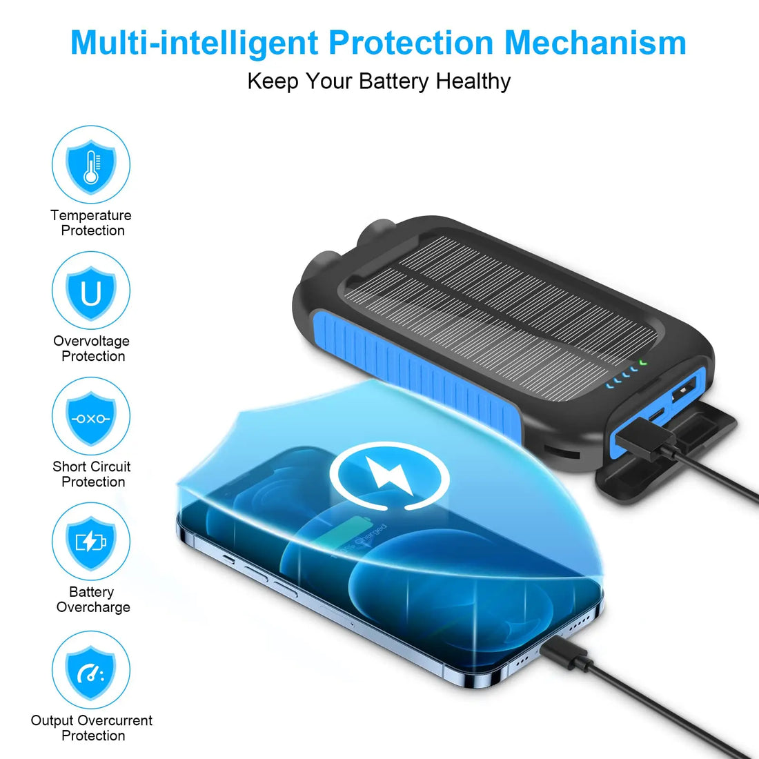 10000mAh Solar Power Bank