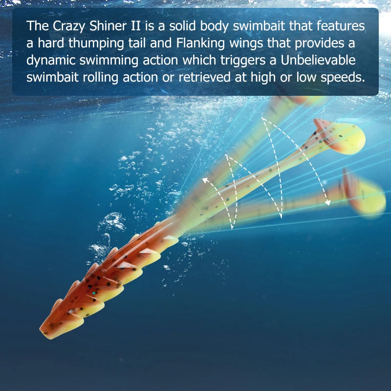 MEREDITH Crazy Shiner II Soft Lure