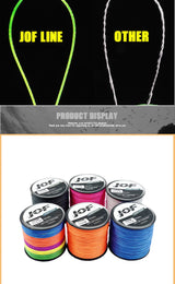 JOF 4 Strand 300M/328Yards 100% PE Braided Fishing Line Multifilament  River Fishing 8LB 10LB 20LB 30LB 35LB 40LB 50LB 60LB 80LB