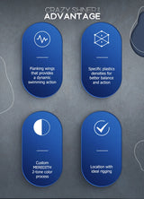 MEREDITH Crazy Shiner II Soft Lure