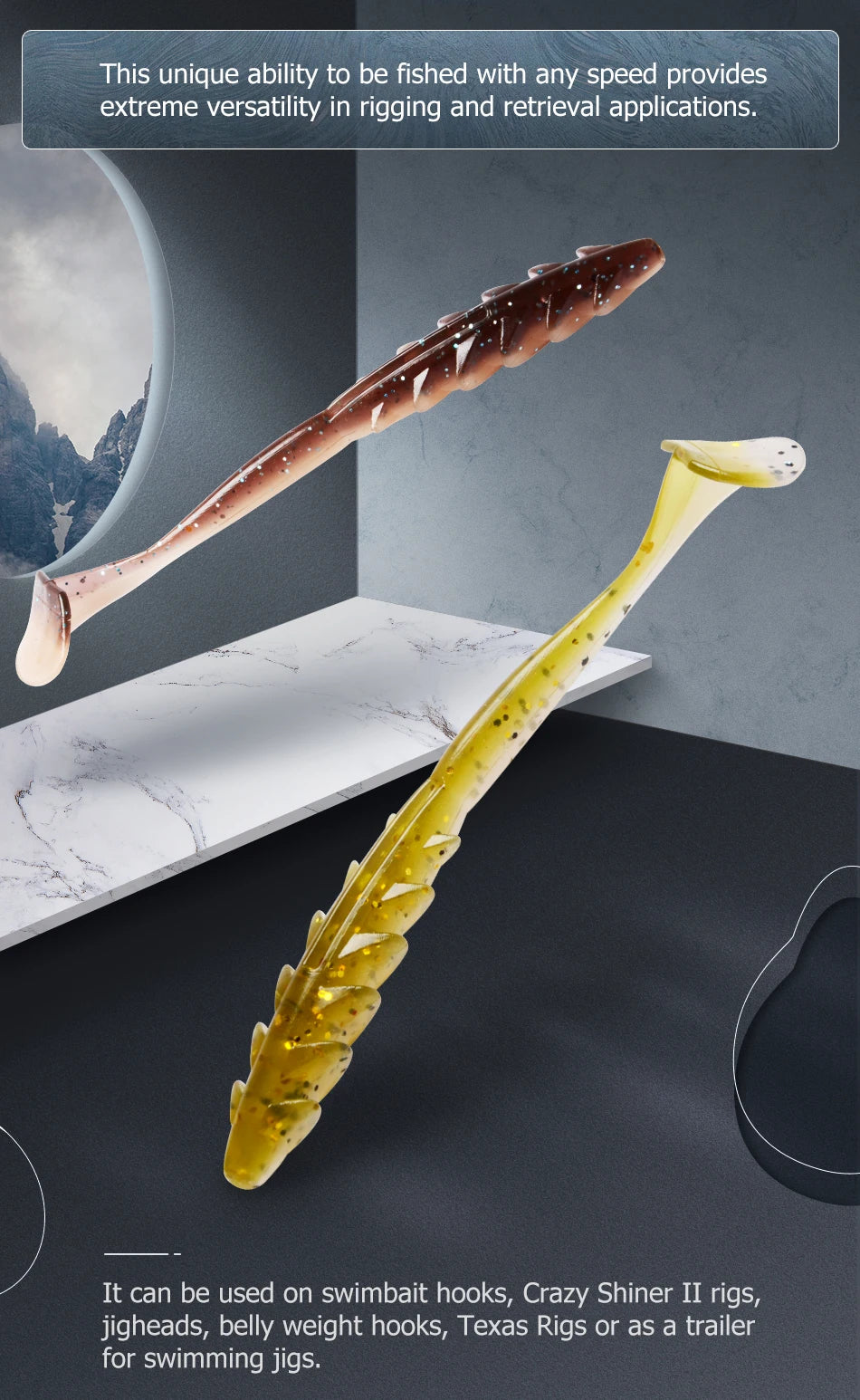 MEREDITH Crazy Shiner II Soft Lure