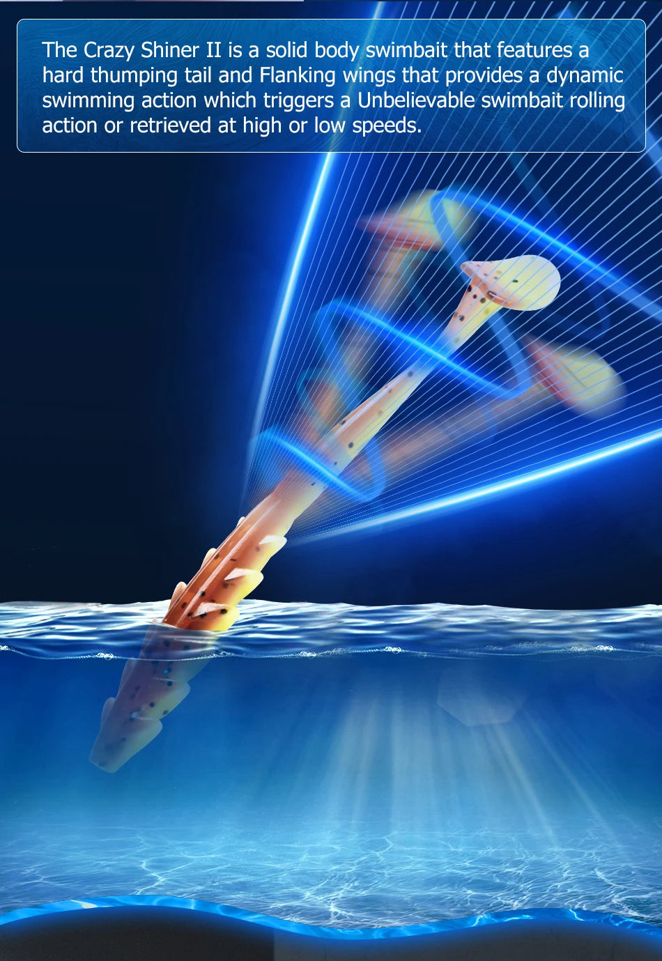 MEREDITH Crazy Shiner II Soft Lure