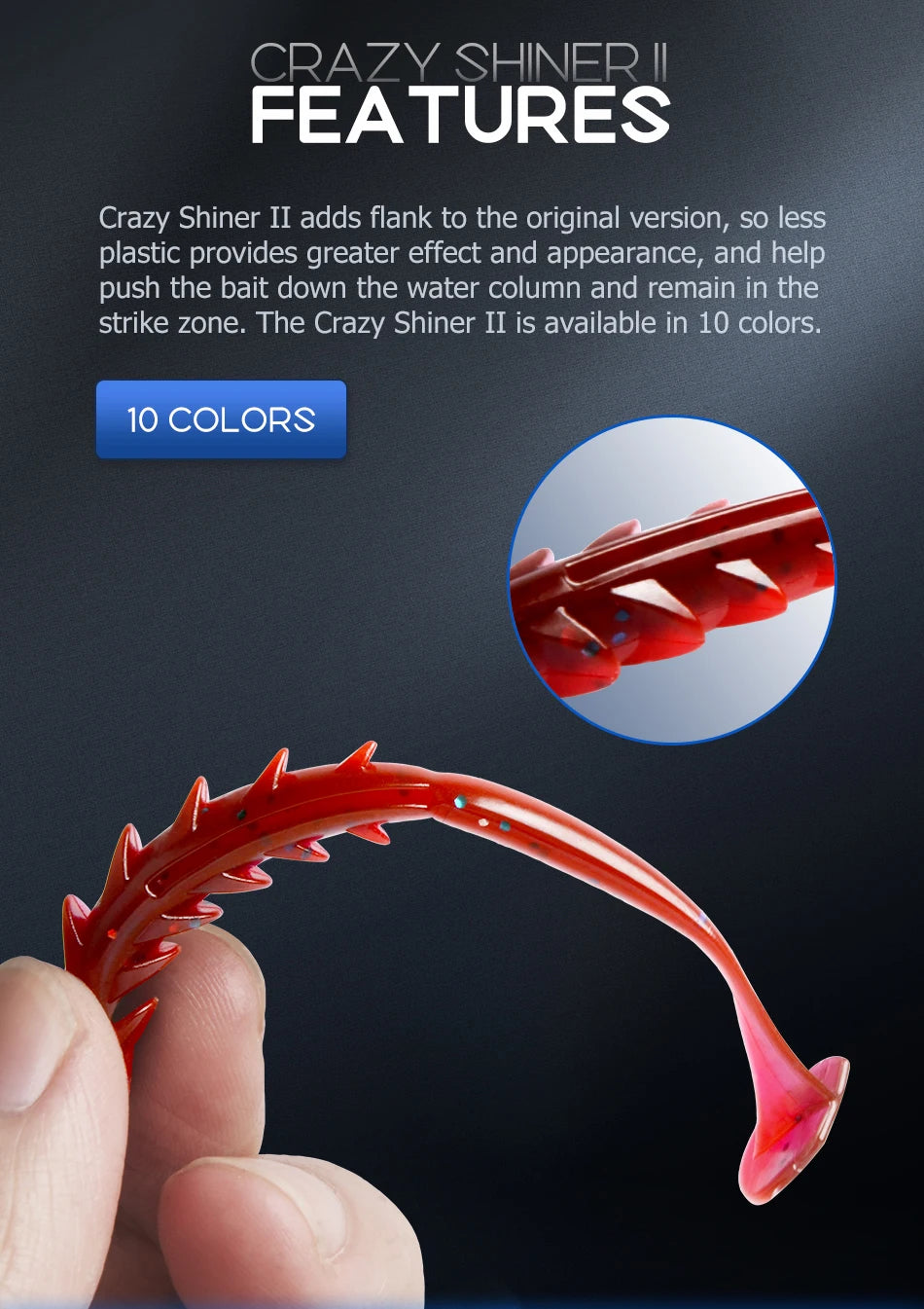 MEREDITH Crazy Shiner II Soft Lure