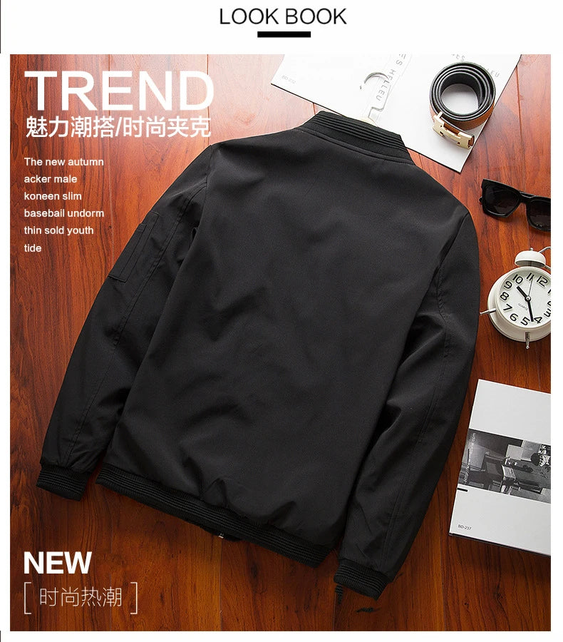 Men’s Slim Bomber Jacket