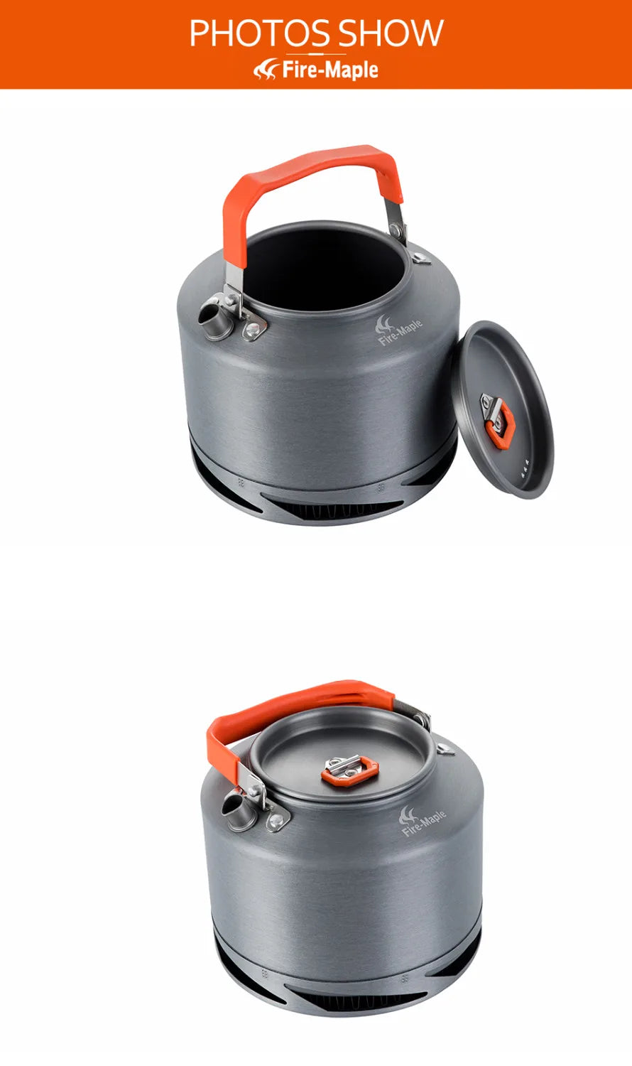 Fire Maple Hiking Teapot – Outdoor Camping Kettle with Heat Exchanger & Filter (0.8L / 1.3L)