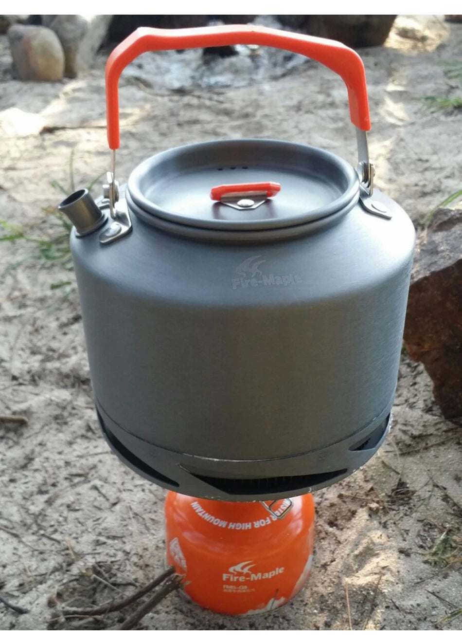 Fire Maple Hiking Teapot – Outdoor Camping Kettle with Heat Exchanger & Filter (0.8L / 1.3L)