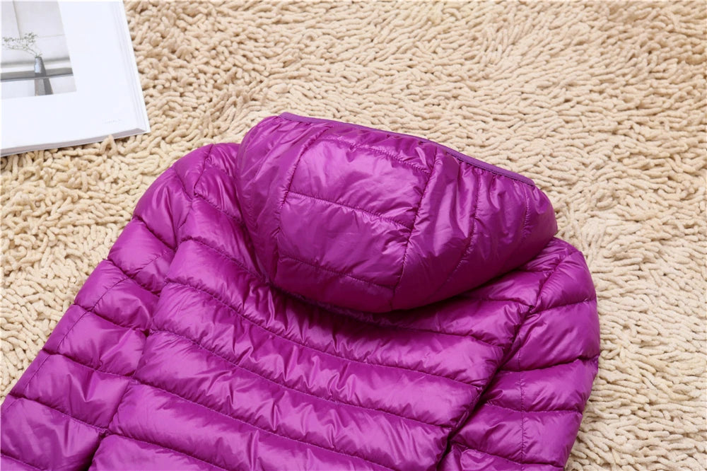 Women’s Ultra-Light Packable Puffer Jacket with Hood – Regular and Plus Size up to 3X