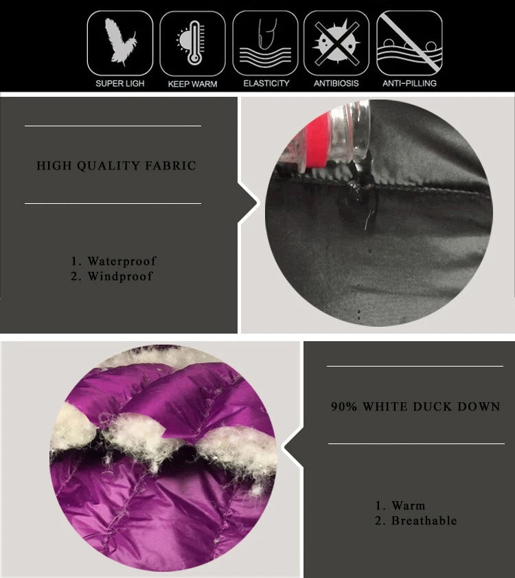 Women’s Ultra-Light Packable Puffer Jacket with Hood – Regular and Plus Size up to 3X