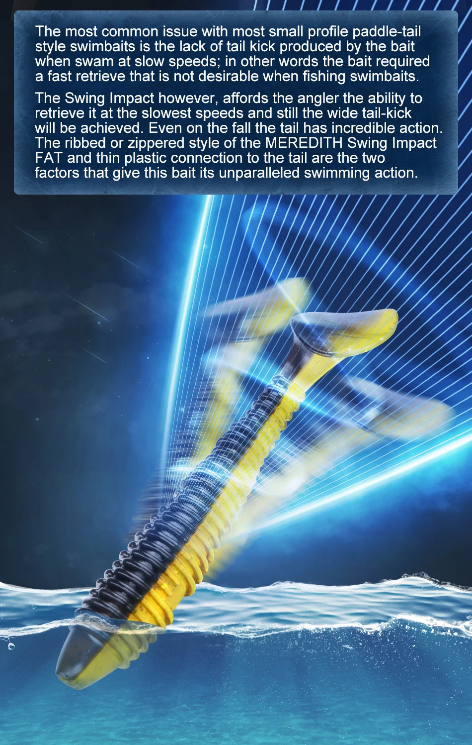 MEREDITH Swing Impact FAT Paddle Tail Lure