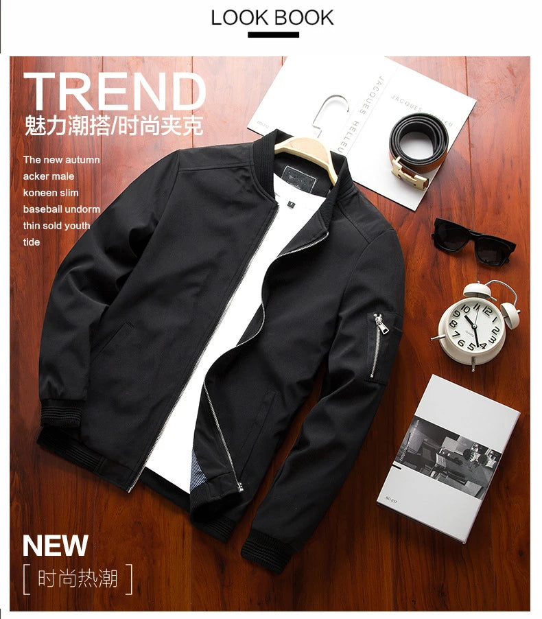 Men’s Slim Bomber Jacket