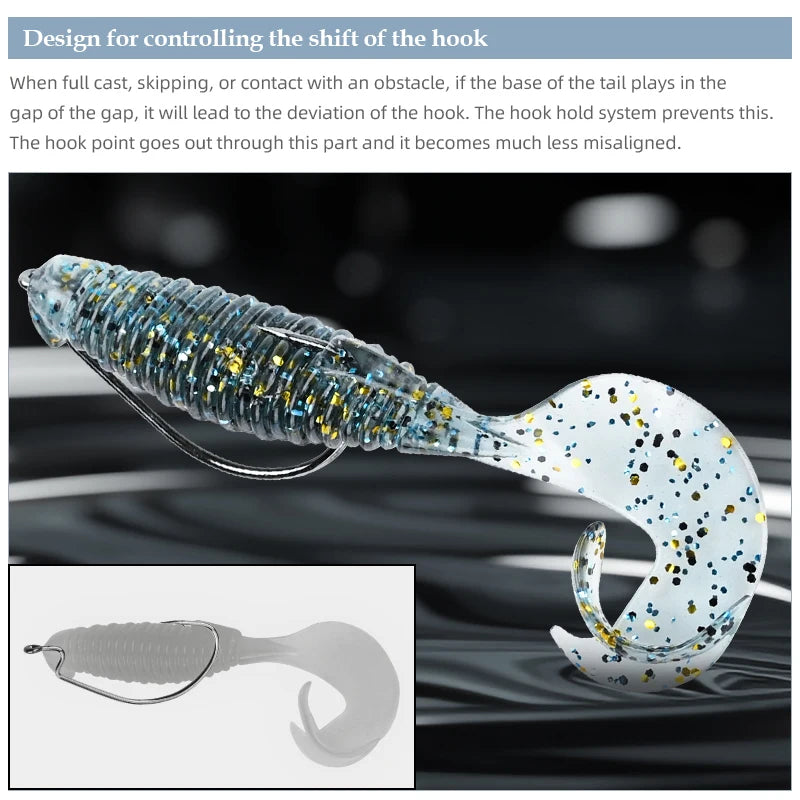 MEREKING Flapper Grub Fishing Lure – 77mm, 6g Soft Silicone Artificial Bait