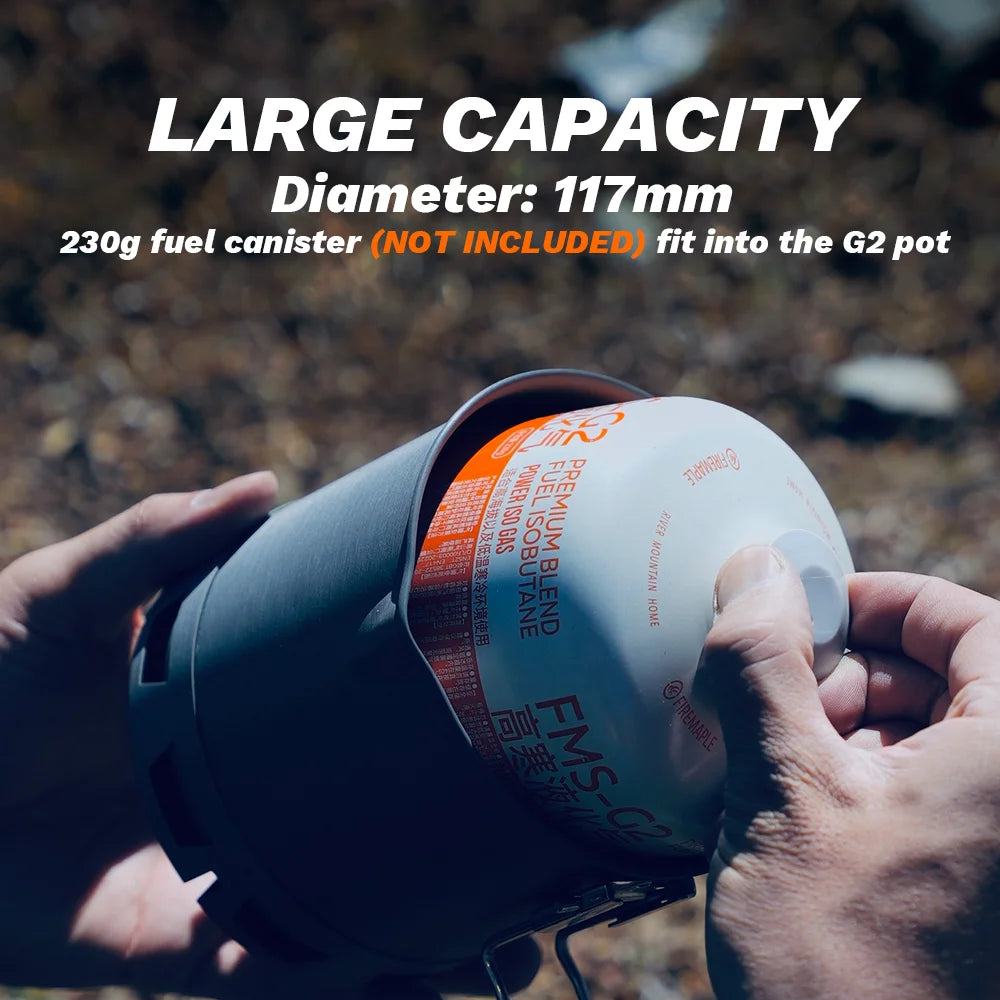 Fire-Maple G2 Petrel Ultralight 750ML Heat Exchanger Pot – Lightweight Camping & Hiking Cookware