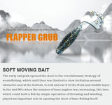 MEREKING Flapper Grub Fishing Lure – 77mm, 6g Soft Silicone Artificial Bait