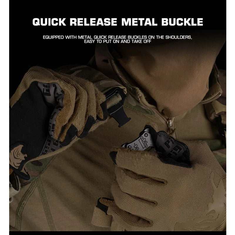 Ferro V5 FCPC Plate Carrier – Modular MOLLE Hunting Vest with Triple Magazine Pouch