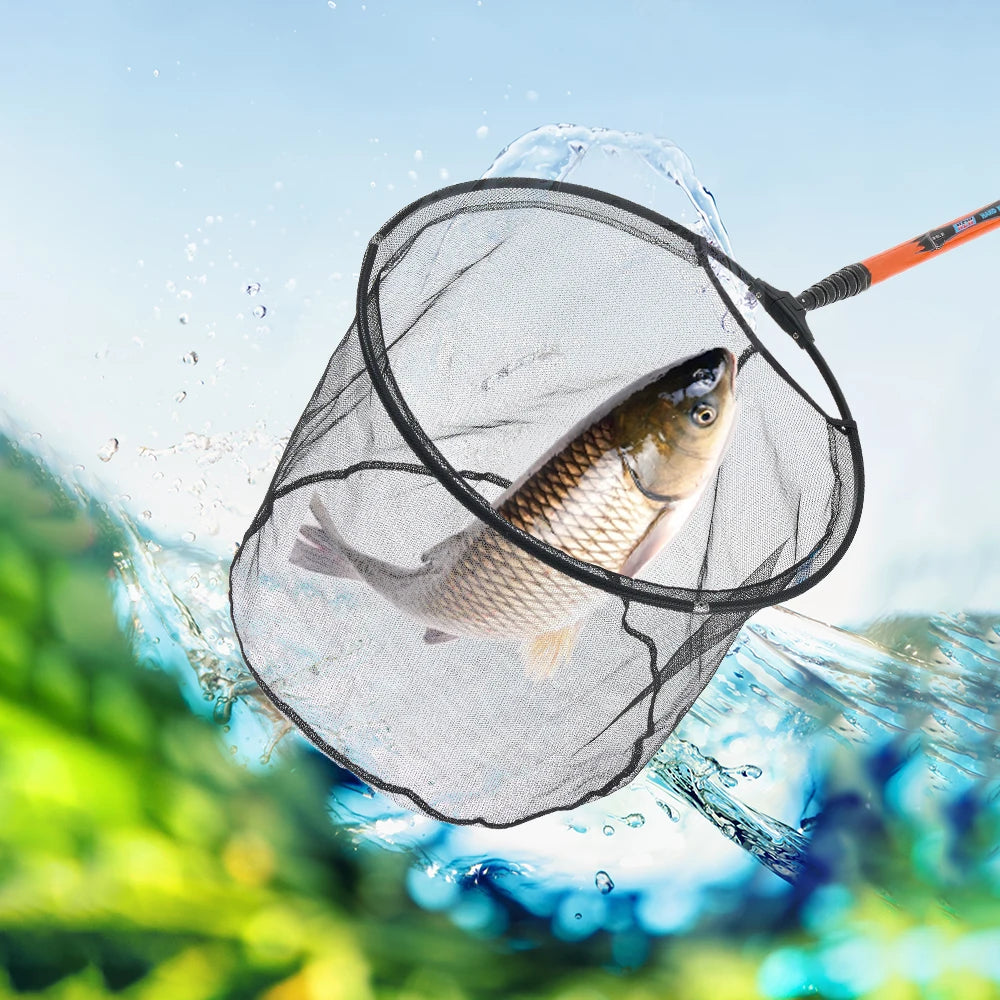 MBLN Ultralight Carbon Fiber Telescopic Fishing Landing Net – 325cm with Alloy Net Head