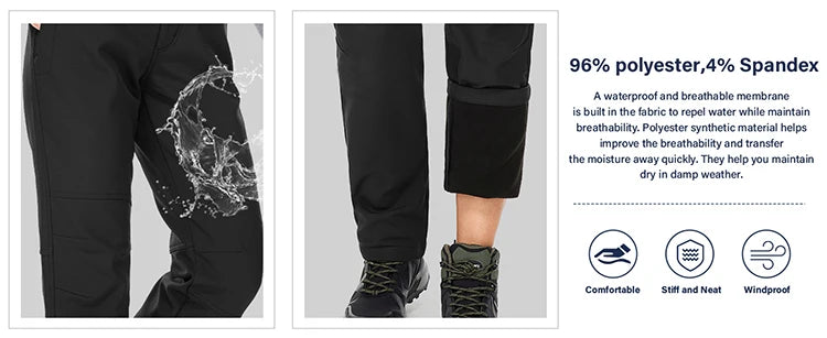 TRVLWEGO Women’s Winter Hiking Pants