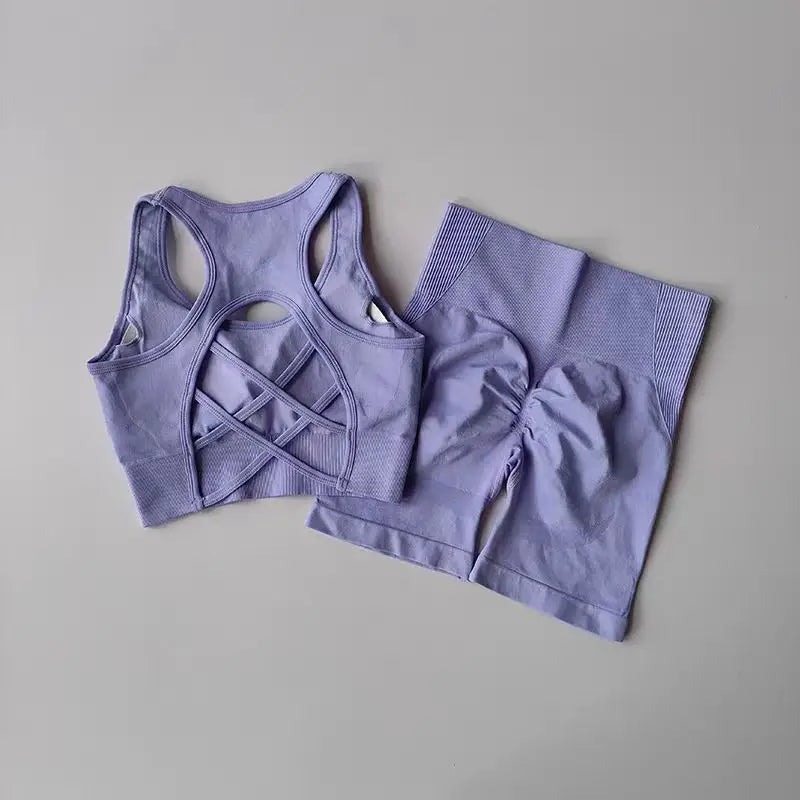 2PCS Women’s Seamless Yoga Set
