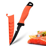 3-in-1 design stainless steel for filleting, boning, and slicing sashimi