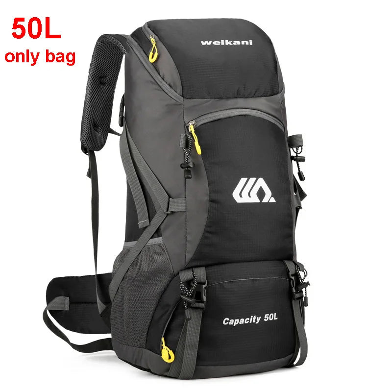 50L Travel Backpack – Waterproof Hiking Rucksack for Men, Large Camping, Climbing & Mountaineering Bag for Outdoor Sports & Travel