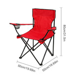 Foldable Camping Chair – Portable Outdoor Seat with Bottle Holder