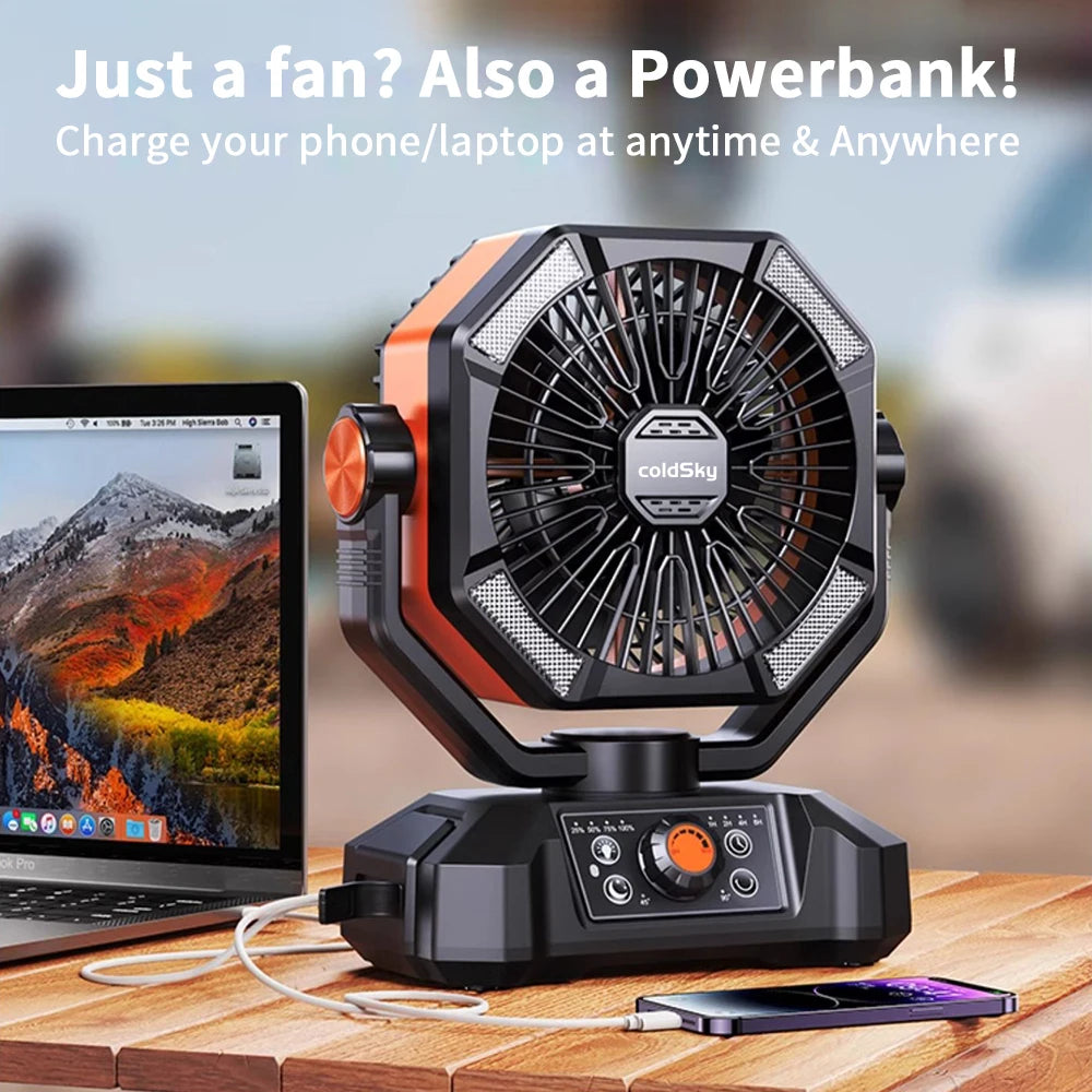20000mAh Portable Camping Fan