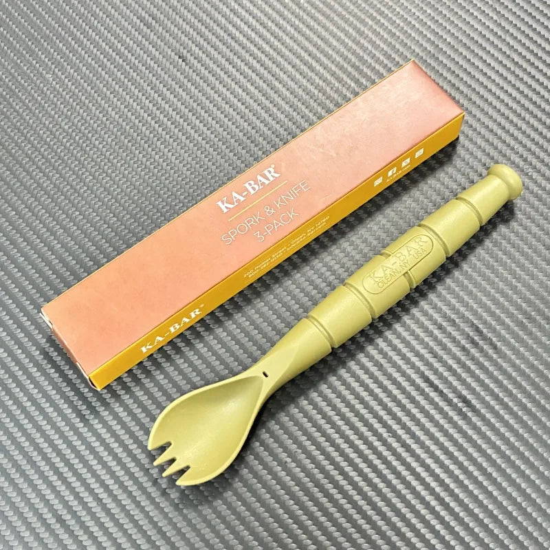 Foldable Camping Utensil Set – Stainless Steel Multi-Functional Knife Fork Spoon Combo, Portable Hiking & Outdoor Travel Cutlery