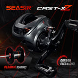 SEASIR Cast X2 Baitcasting Reel – 7.3:1 Gear Ratio, Hybrid Ceramic Bearings, Carbon Fiber Washer, Dual Bearing System & N52 Brake