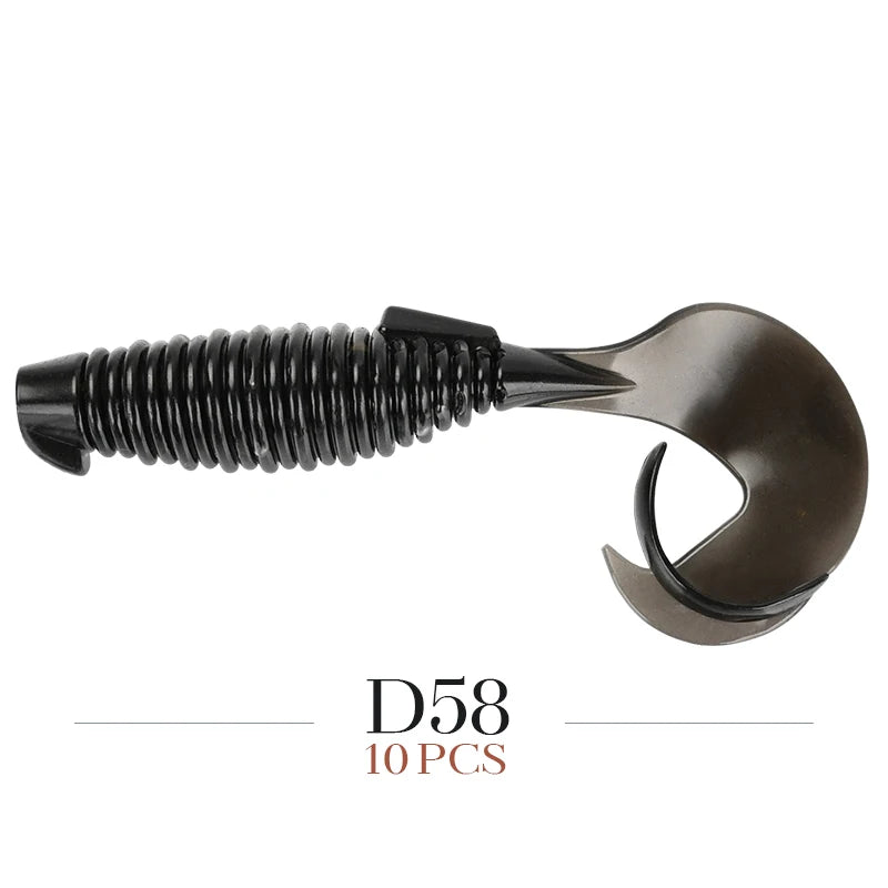 MEREKING Flapper Grub Fishing Lure – 77mm, 6g Soft Silicone Artificial Bait