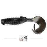 MEREKING Flapper Grub Fishing Lure – 77mm, 6g Soft Silicone Artificial Bait