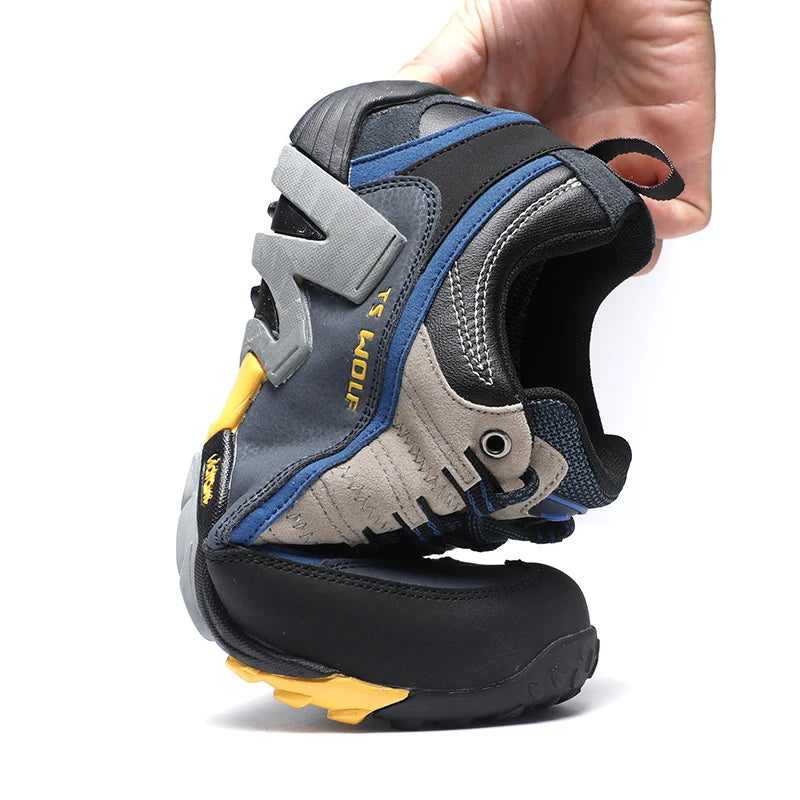 Outdoor Lover Trekking Shoes Men Waterproof Hiking Shoes Mountain Boots Genuine Leather Woodland Hunting Tactical Shoes
