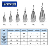 PROBEROS Drop Shot Fishing Sinkers