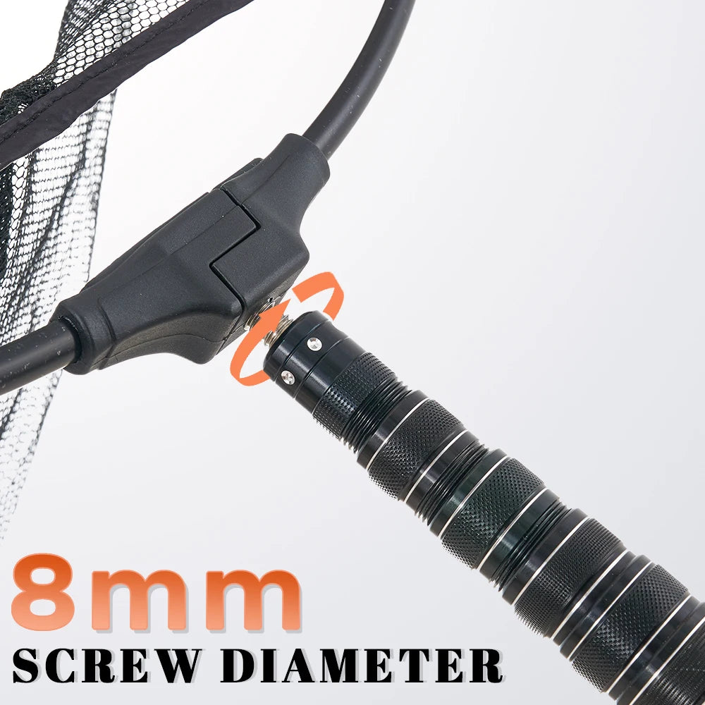 MBLN Ultralight Carbon Fiber Telescopic Fishing Landing Net – 325cm with Alloy Net Head