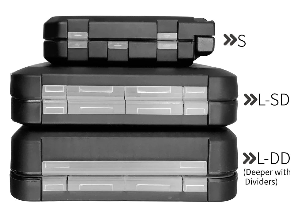 LUREHOLIC Fishing Tackle Box – Waterproof Organizer for Lures, Hooks, Jig Heads, Swivels, Snaps & Fishing Accessories Storage