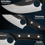 High Carbon Steel Kitchen Knife Set