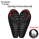 Winter Goose Down Mummy Sleeping Bag – Adult 3-Season Warmth