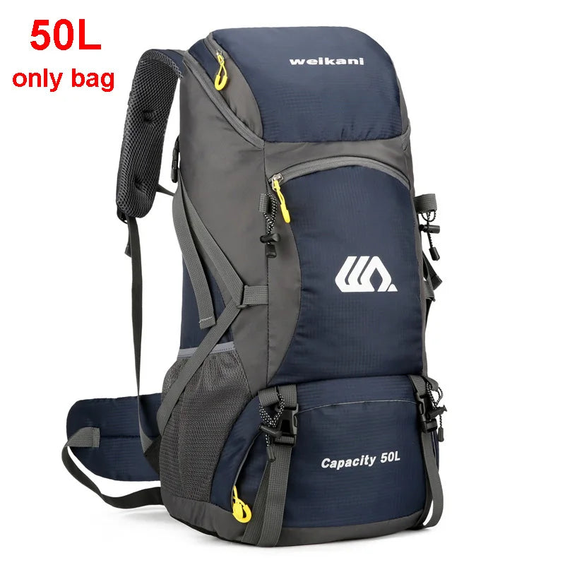 50L Travel Backpack – Waterproof Hiking Rucksack for Men, Large Camping, Climbing & Mountaineering Bag for Outdoor Sports & Travel
