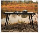 MOUNTAINHIKER Folding Camping IGT Table – Lightweight Wood Outdoor BBQ & Picnic Table
