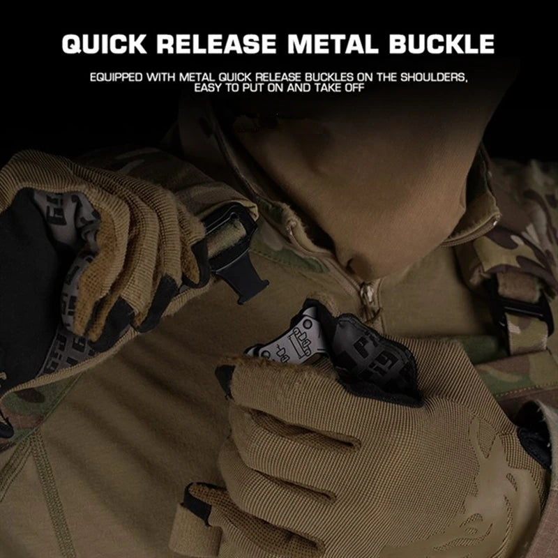 Ferro V5 FCPC Plate Carrier – Modular MOLLE Hunting Vest with Triple Magazine Pouch