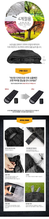 Lightweight 4-Season Camping Sleeping Bag – Warm Cotton Mummy & Envelope Style for Backpacking and Winter