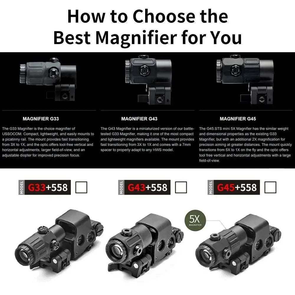 558+G43 Red Dot Holographic Sight