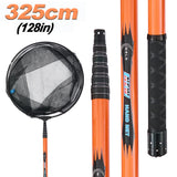 MBLN Ultralight Carbon Fiber Telescopic Fishing Landing Net – 325cm with Alloy Net Head