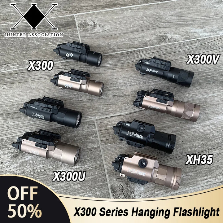 Tactical X300/X300U/X300V/XH35 Pistol LED Strobe Flashlight – 20mm Rail Mount