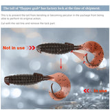 MEREKING Flapper Grub Fishing Lure – 77mm, 6g Soft Silicone Artificial Bait