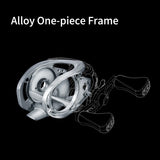 PURELURE ZANA Baitcasting Reel – 139g Aluminum Alloy Frame, 5.8g Spool, 7.6 Gear Ratio, 4KG Drag for Freshwater & Saltwater Fishing