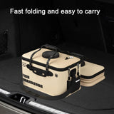 Foldable EVA Live Fish Bucket – Multifunctional Outdoor Fishing and Bait Bag