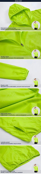 LNGXO Unisex Waterproof Hiking Jacket