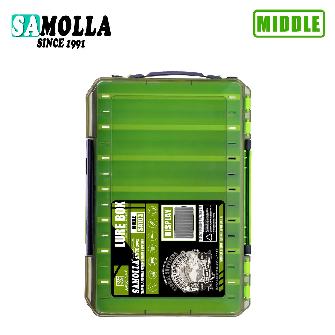 Double Sided Lure Baits Box Fishing Large Compartments