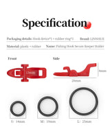 LINNHUE Fishing Rod Hook Keeper