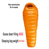 Winter Goose Down Mummy Sleeping Bag – Adult 3-Season Warmth